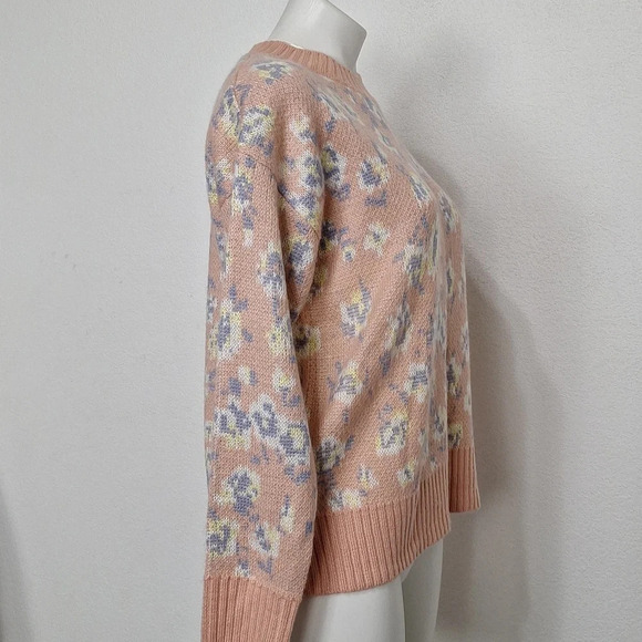 Workshop "NEW" Peachy Pink Crewneck Long Sleeve Thick Sweater Size XS - Picture 9 of 13